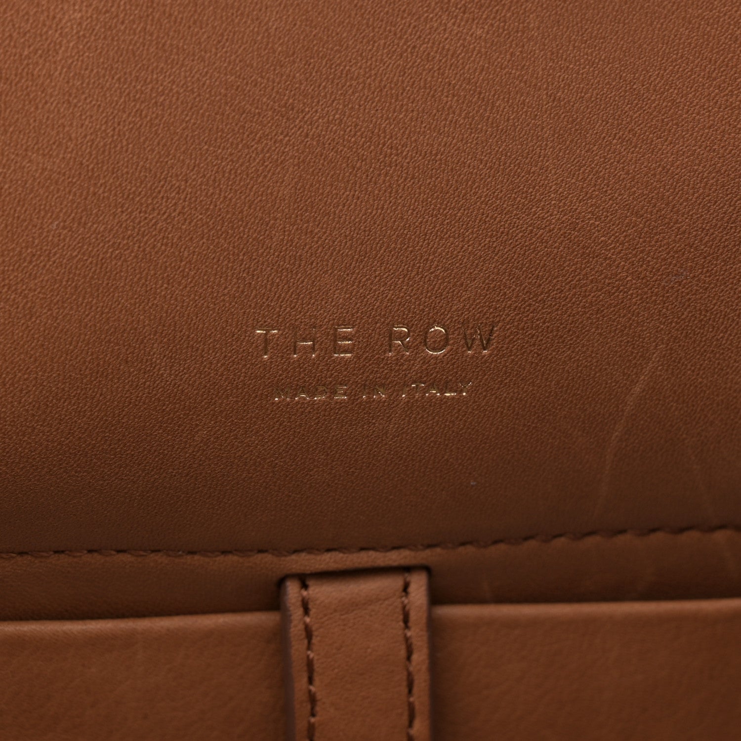 The Row Polished Saddle Calfskin Soft Margaux 10 Bag Cuir 6 of 12