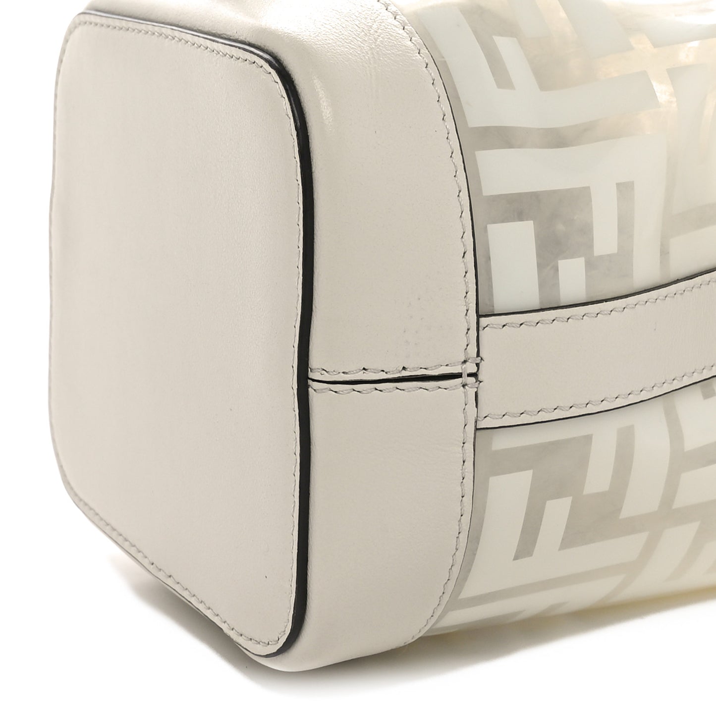 TPU FF Vitello Grace F is Fendi Mini Mon Tresor Bucket Bag White