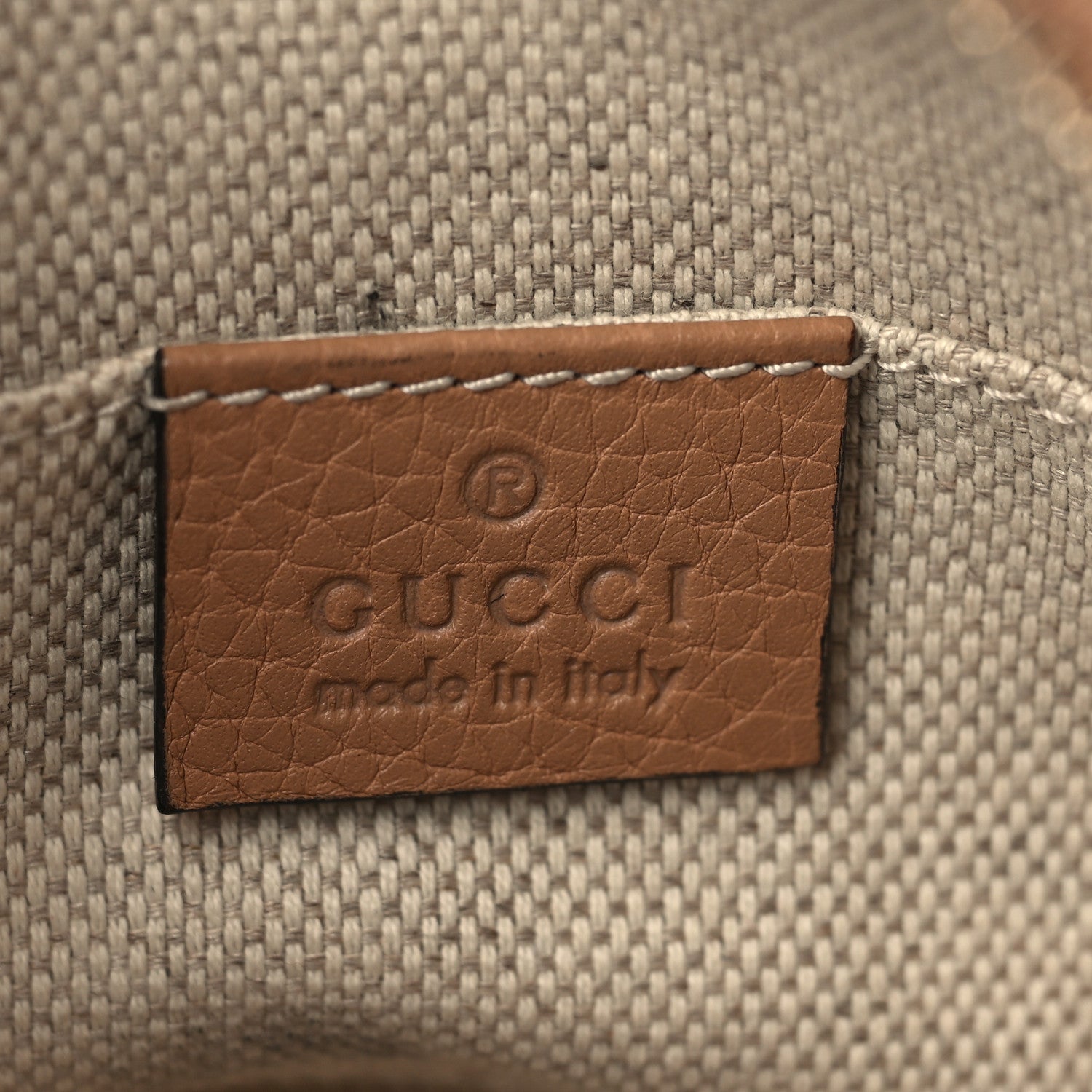 Gucci Pebbled Calfskin Mini Soho Chain Bag Camelia 6 of 9