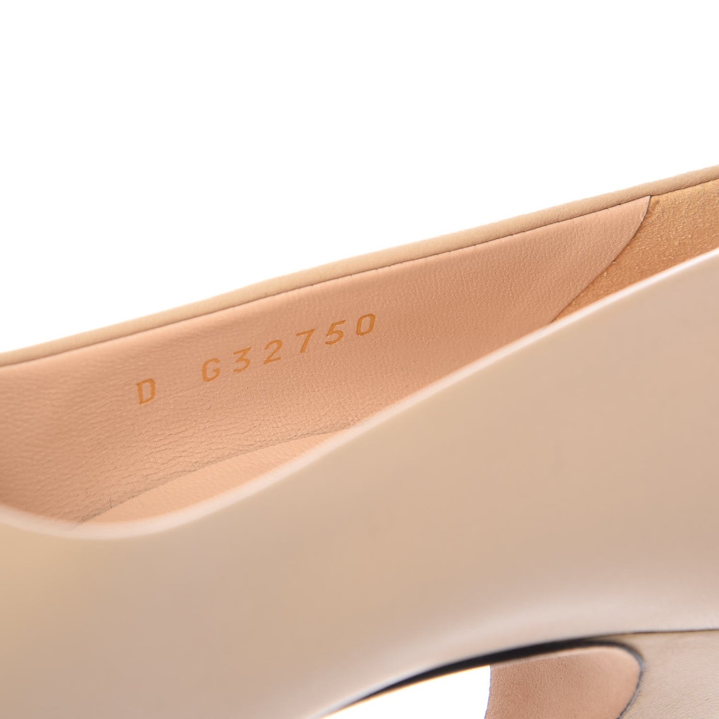 Lambskin Pearls Cap Toe Pumps 39.5 Beige Black