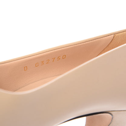 Chanel Lambskin Pearls Cap Toe Pumps 39.5 Beige Black 8 of 8