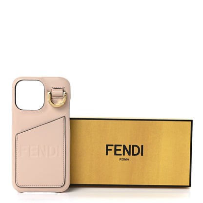 Fendi Nappa Logo Card Holder iPhone 13 Case Light Rose 10 of 10