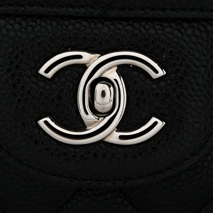 Chanel Caviar Quilted Jumbo Single Flap Black 12 of 14