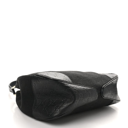 Gucci Canvas Guccissima Hobo Black 4 of 10