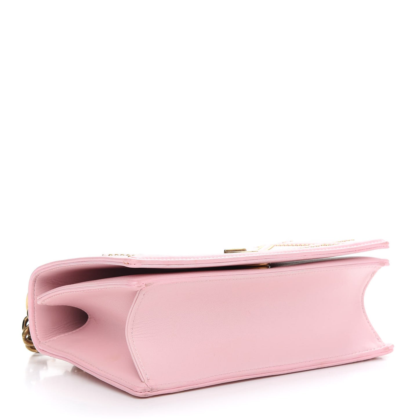 Lambskin Studded Small Diorama Flap Bag Light Pink