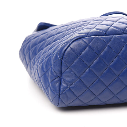 Chanel Lambskin Quilted Large Urban Spirit Backpack Blue 7 of 9