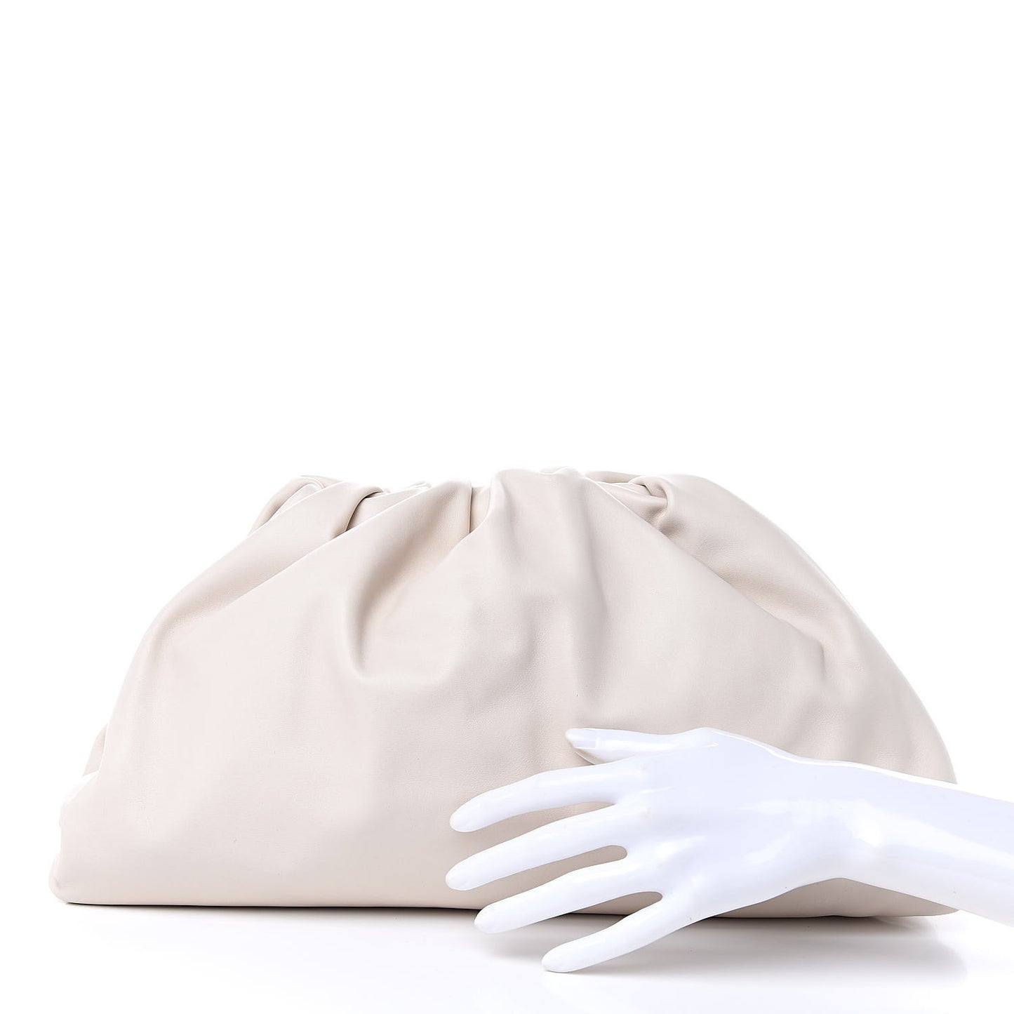 Smooth Butter Calf The Pouch Oversized Clutch Mist