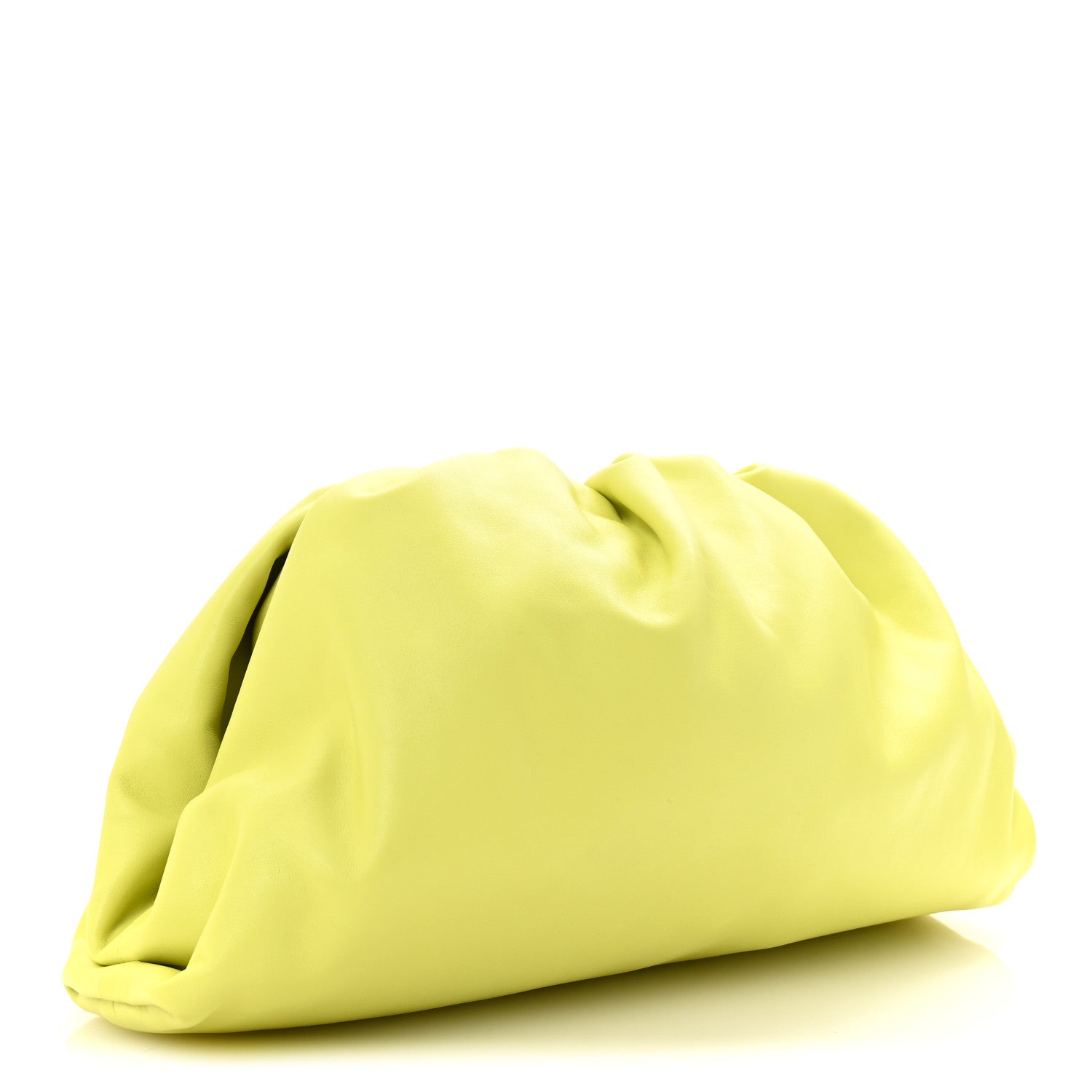 Bottega Veneta Smooth Butter Calf The Pouch Oversized Clutch Kiwi 3 of 7