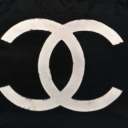 Chanel Canvas Chain Jumbo CC Tote Black 9 of 18