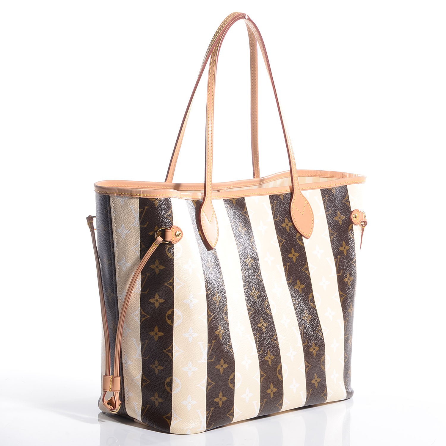 Louis Vuitton Monogram Rayures Neverfull MM 3 of 8
