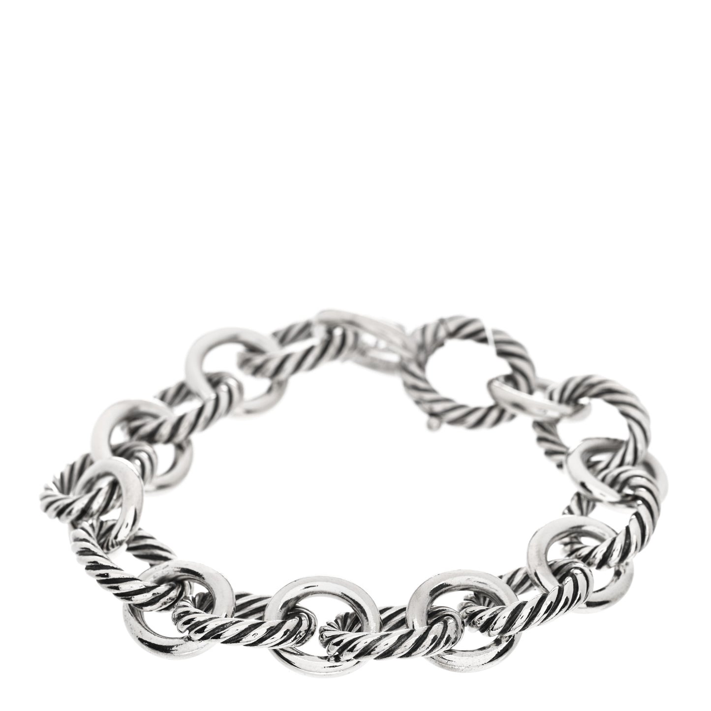 Sterling Silver 12mm Large Oval Link Bracelet