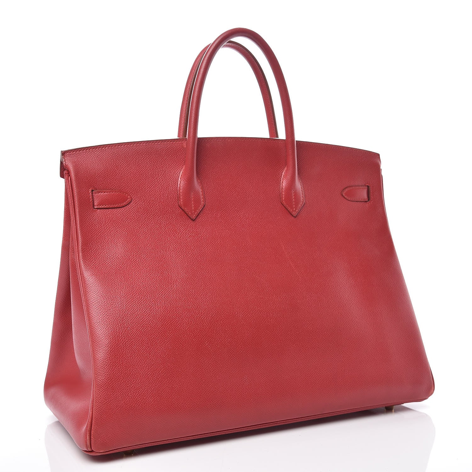 Hermes Courchevel Birkin 40 Rouge 3 of 46