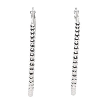 Van Cleef & Arpels 18K White Gold Small Perlee Hoop Earrings 1 of 5