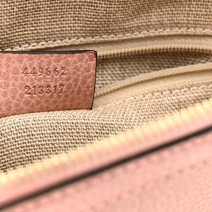 Gucci Dollar Calfskin Medium GG Charm Dome Bag Soft Pink 7 of 13