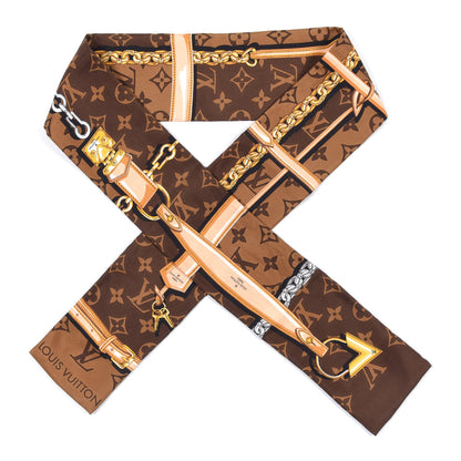 Louis Vuitton Silk Monogram Confidential Bandeau Brown 1 of 4