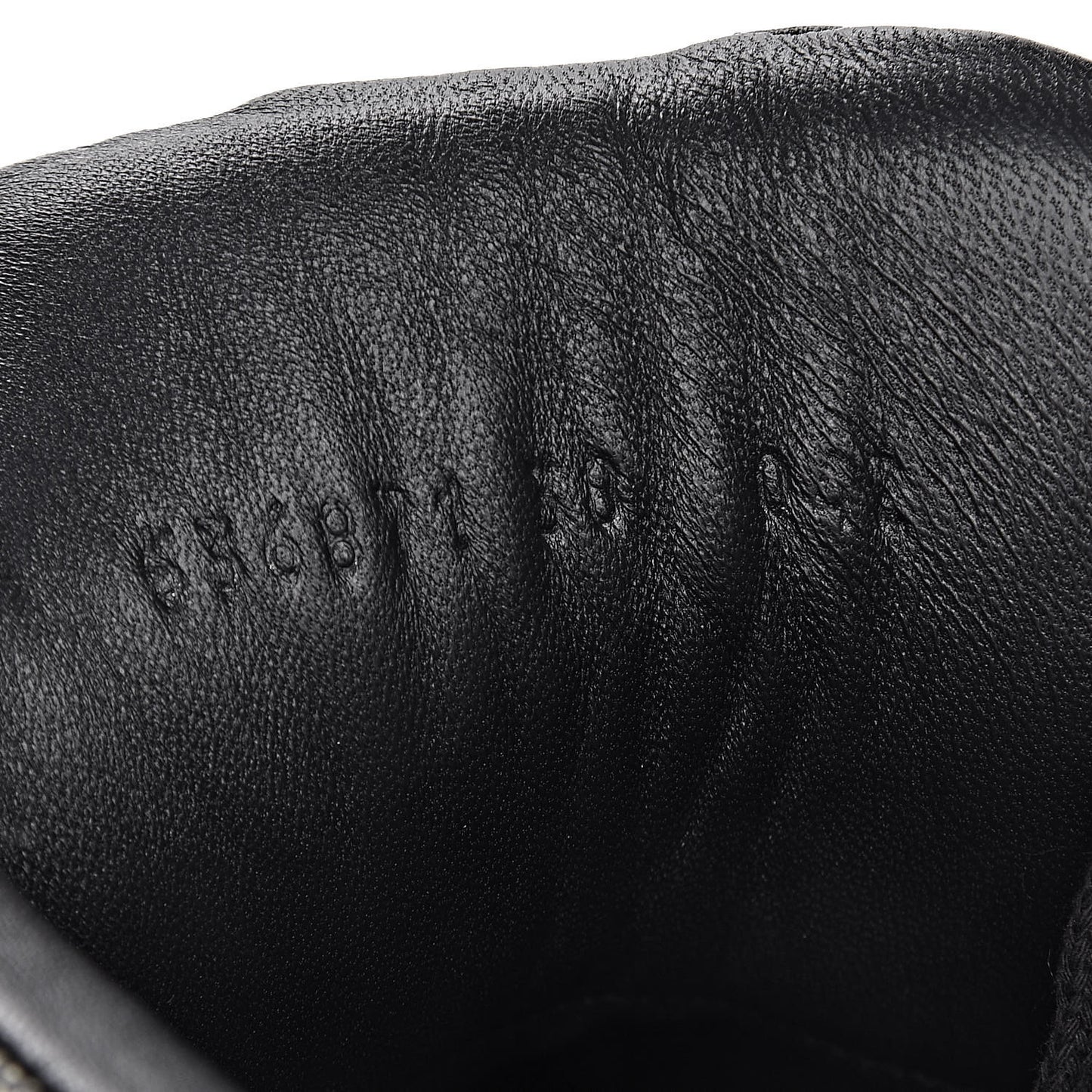 X DAPPER DAN Calfskin Laminated Ayers GG Micro Monogram Womens High Top Sneakers 38 Black