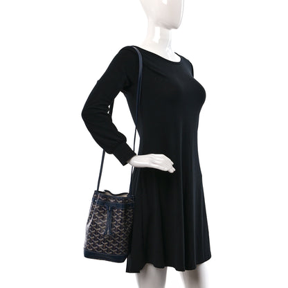 Goyard Goyardine Petit Flot Bucket Bag PM Navy 2 of 8
