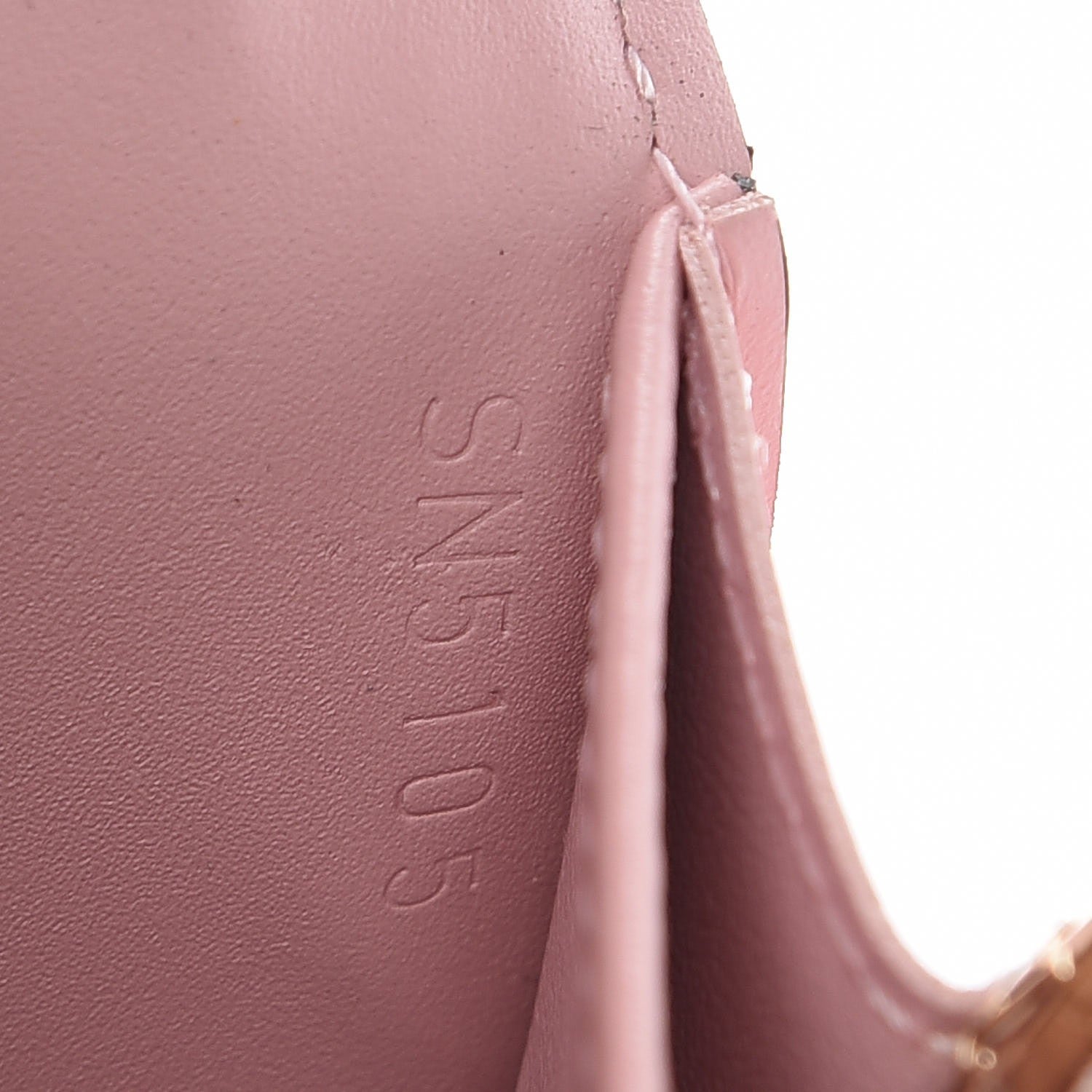 Louis Vuitton Vernis Sarah Compact Wallet Rose Ballerine 10 of 10