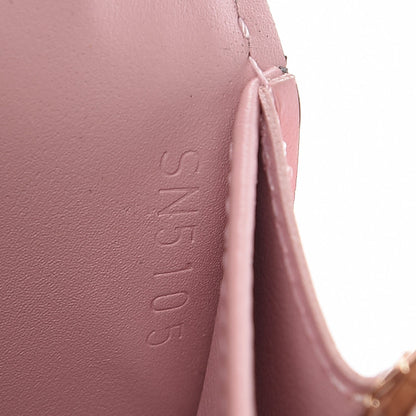 Louis Vuitton Vernis Sarah Compact Wallet Rose Ballerine 10 of 10