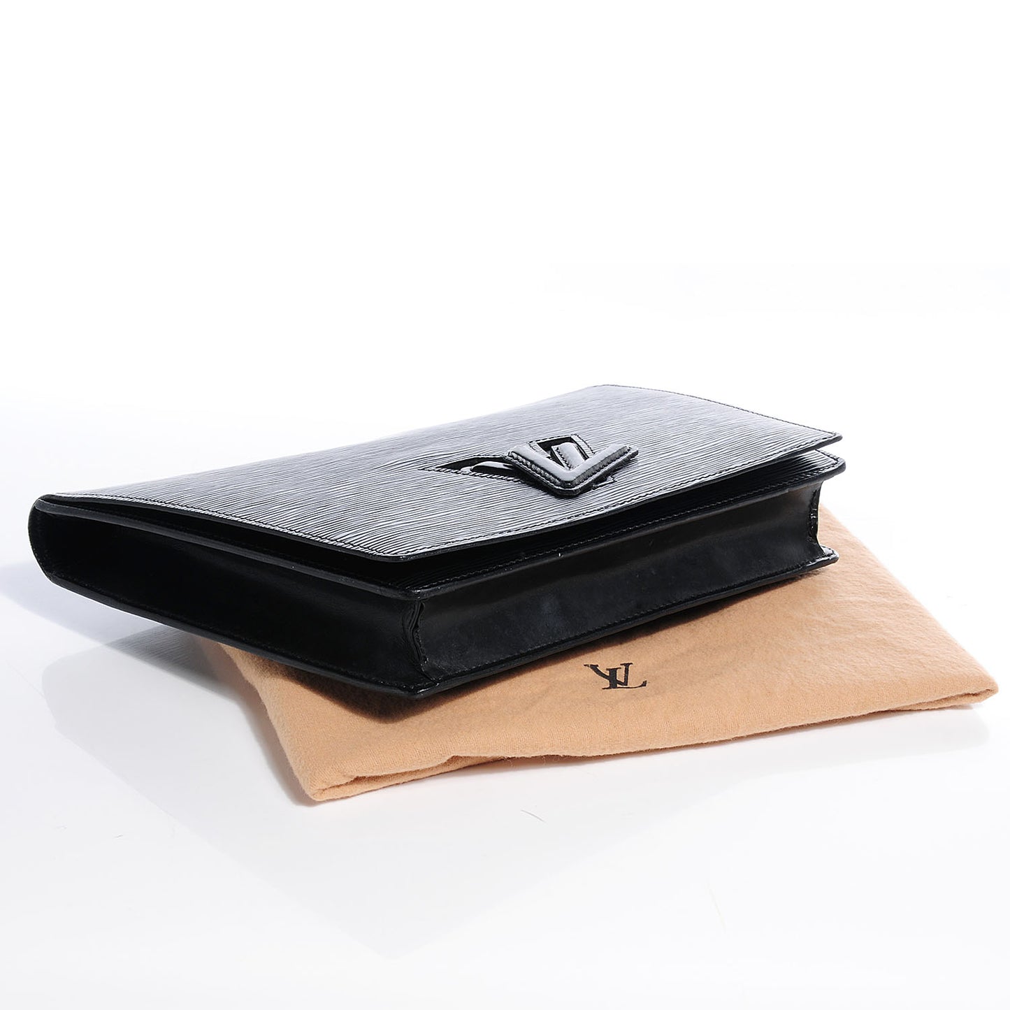 Epi Pochette Trapeze Clutch Black