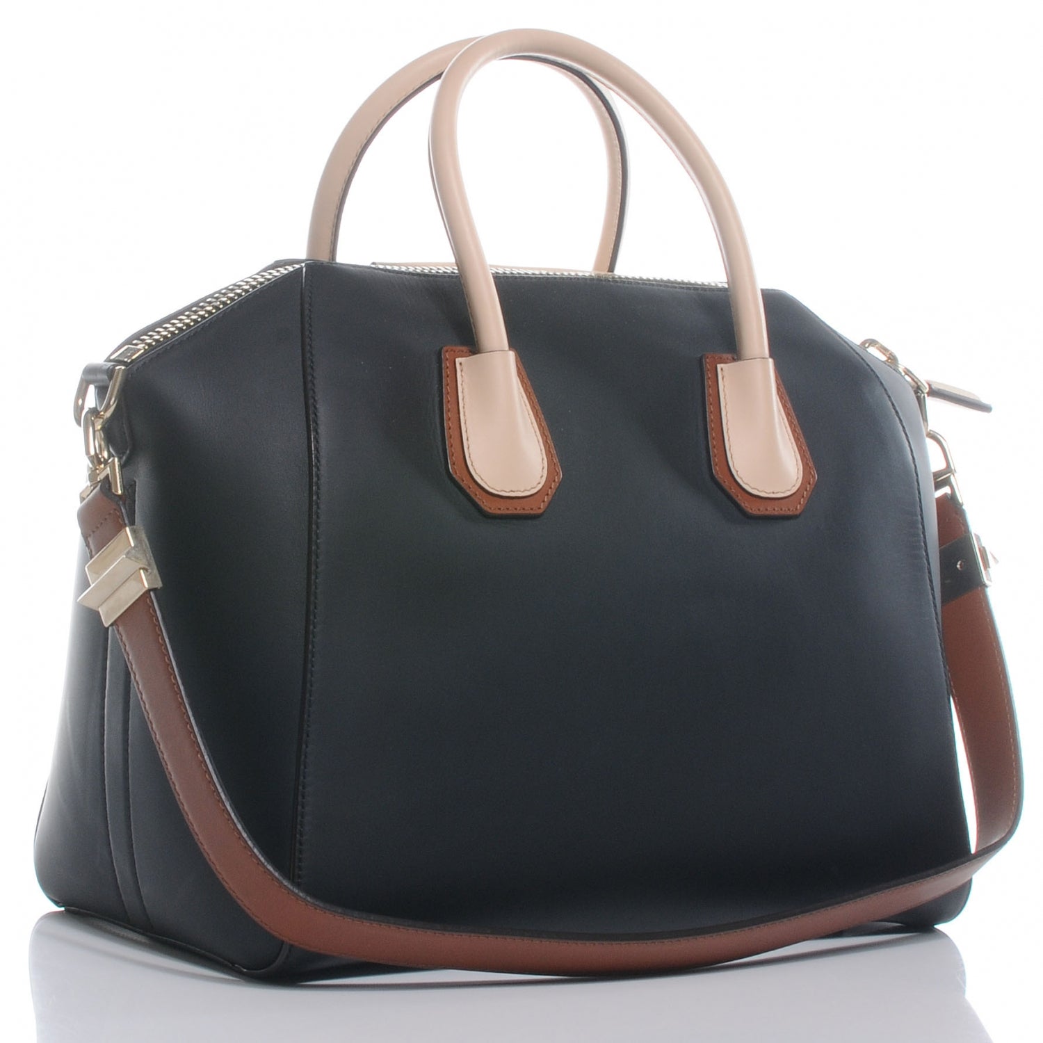 Givenchy Calfskin Medium Scuba Tri Color Antigona Black Brown Nude 4 of 9