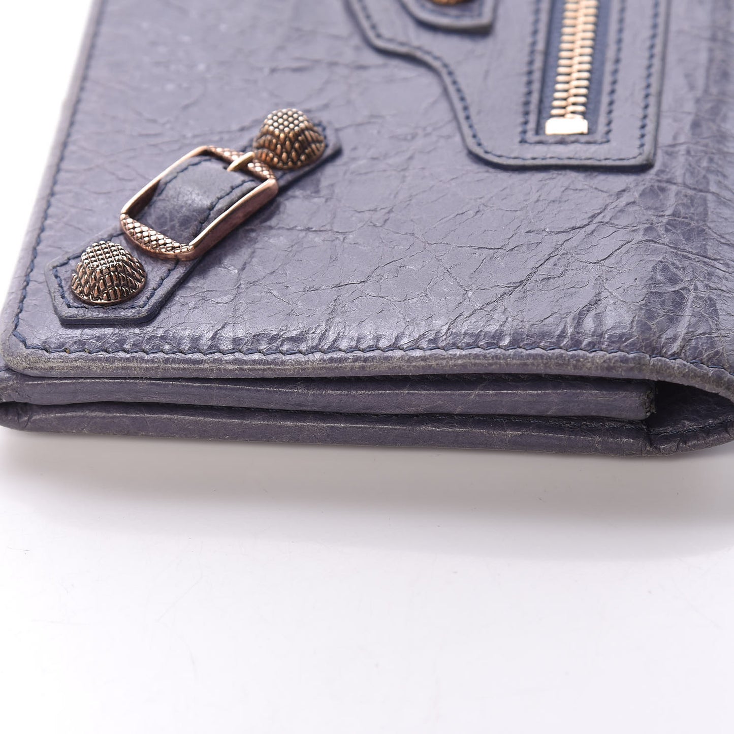 Agneau Giant 12 Rose Gold Hardware Money Wallet Jacynthe