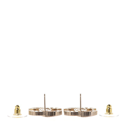 Chanel Pearl CC Earrings Gold 3 of 5