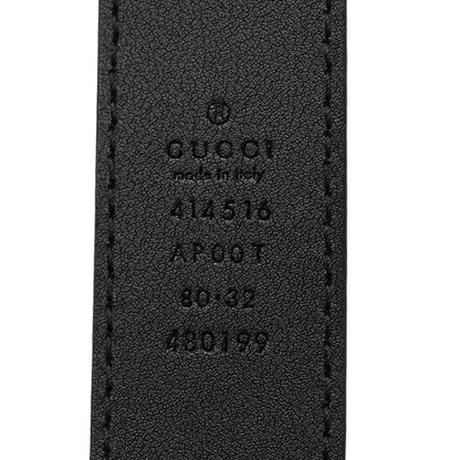 Gucci Moon Calfskin Double G 30mm Belt 80 32 Black 3 of 7