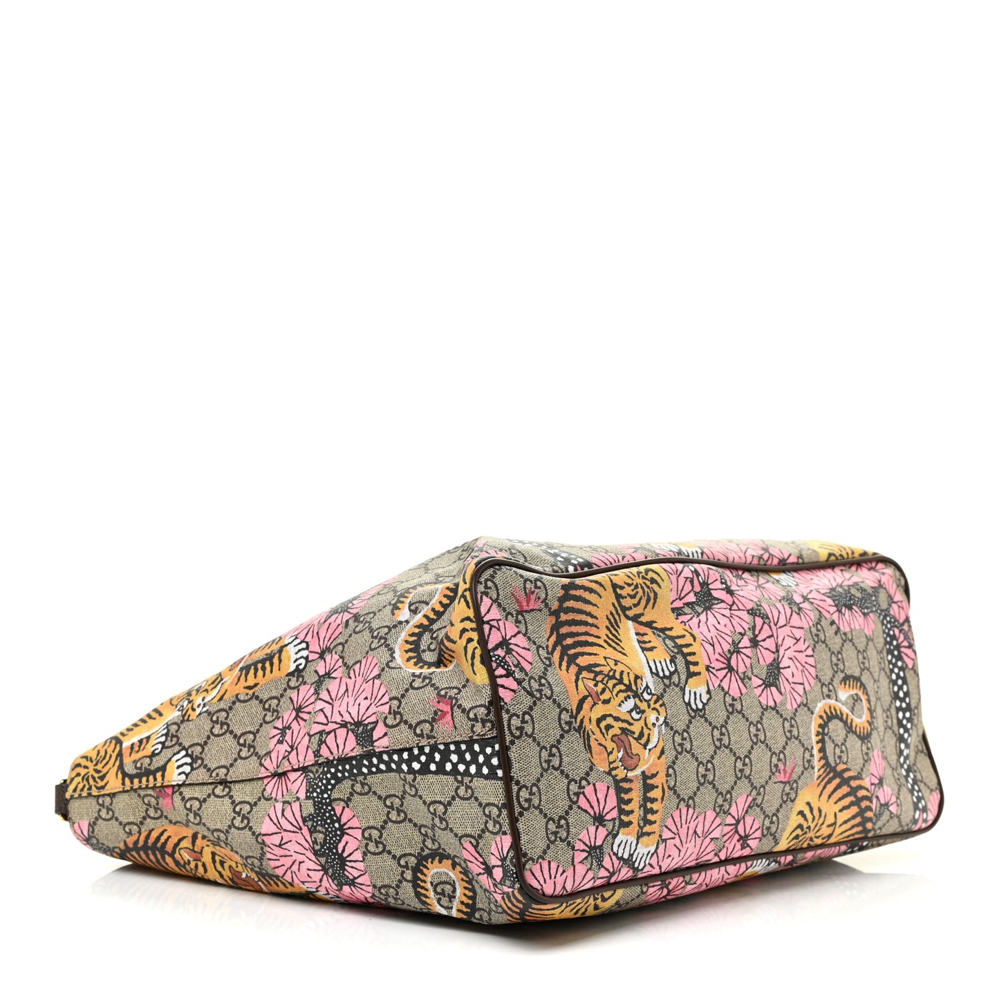 Soft GG Supreme Monogram Bengal Medium Crossbody Tote Beige Pink