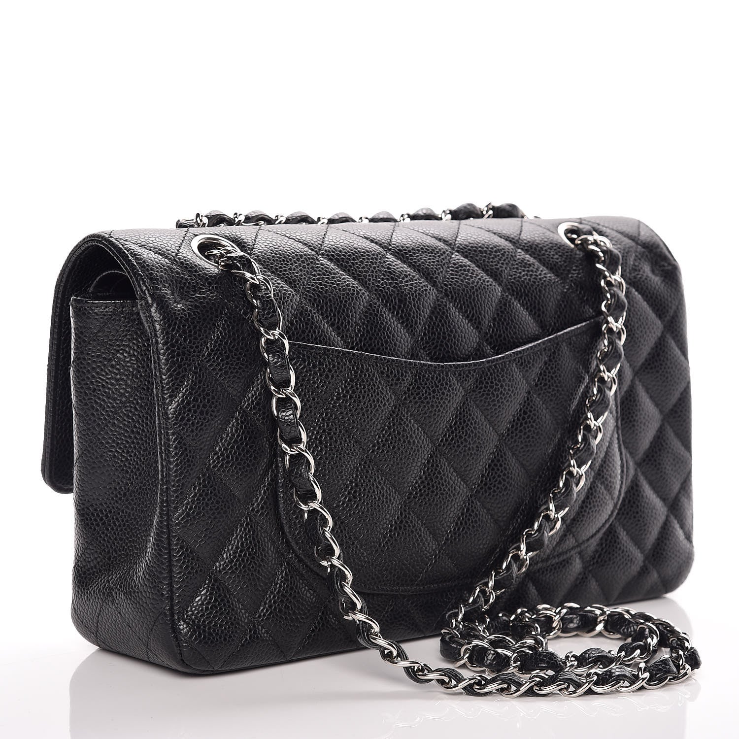 Chanel Caviar Quilted Medium Double Flap Black 6 of 13