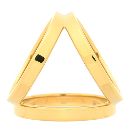 Hermes Permabrass Gold Plated Trio Scarf Ring 2 of 3