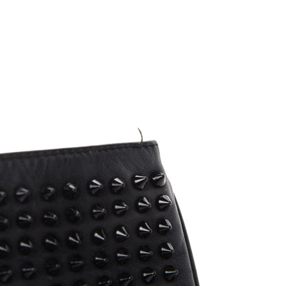 Christian Louboutin Calfskin Studded Loubiposh Clutch Black 8 of 12