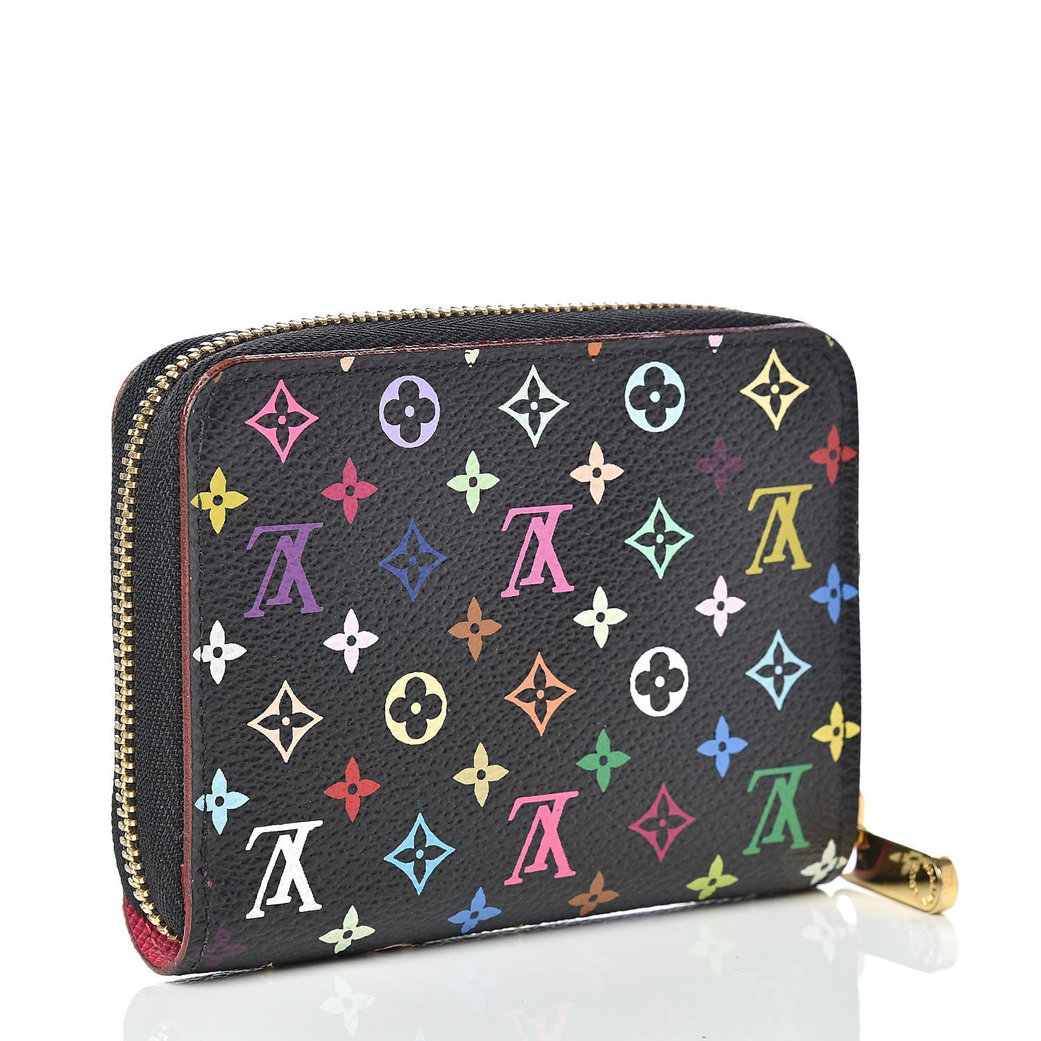 Louis Vuitton Monogram Multicolor Zippy Coin Purse Black Grenade 3 of 8