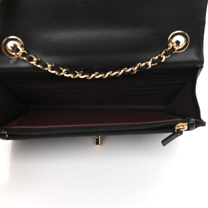 Chanel Lambskin Quilted Trendy CC Wallet On Chain WOC Black 4 of 9