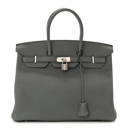 Hermes Togo Birkin 35 Vert Amande 1 of 16