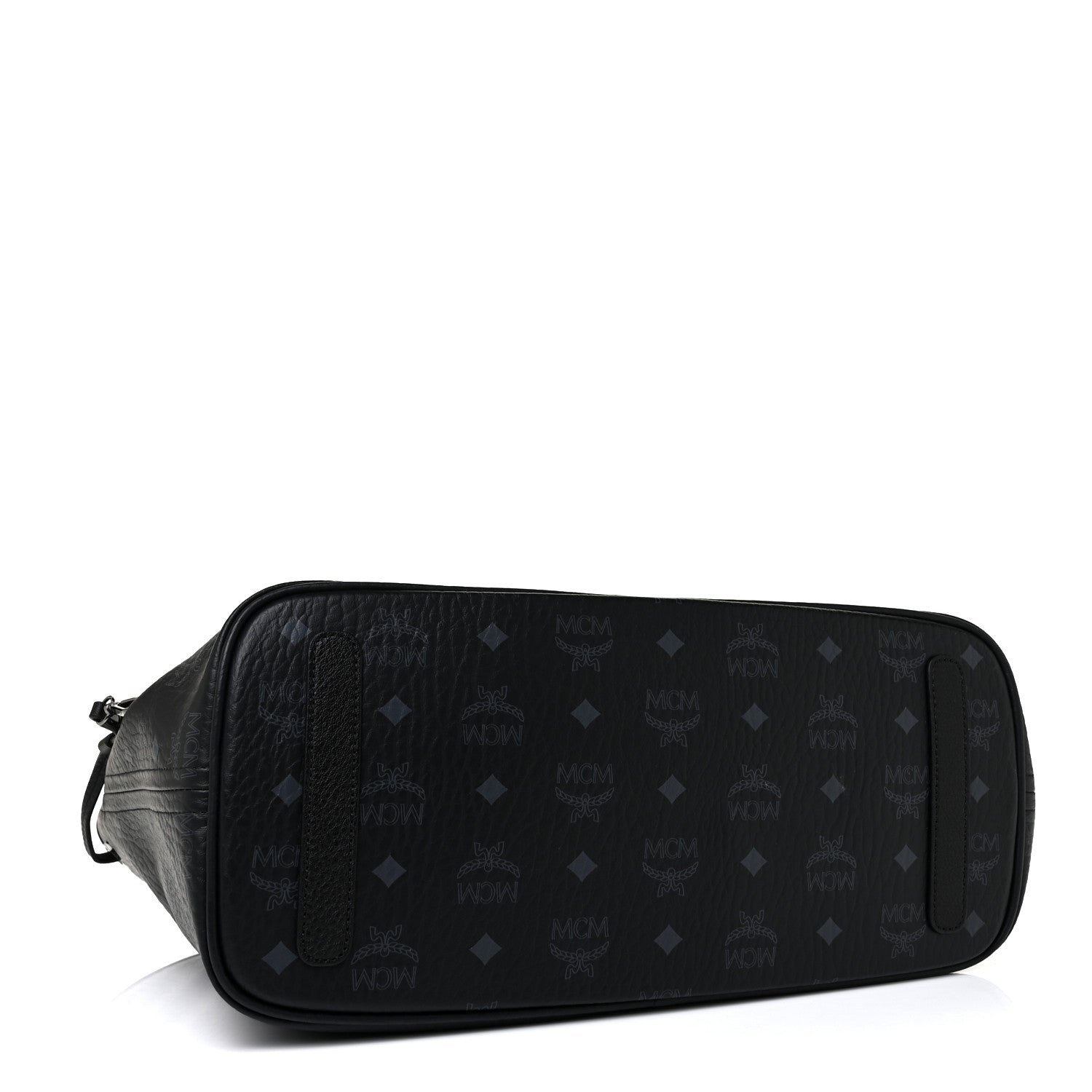 MCM Visetos Medium Liz Reversible Shopper Tote Black 4 of 7