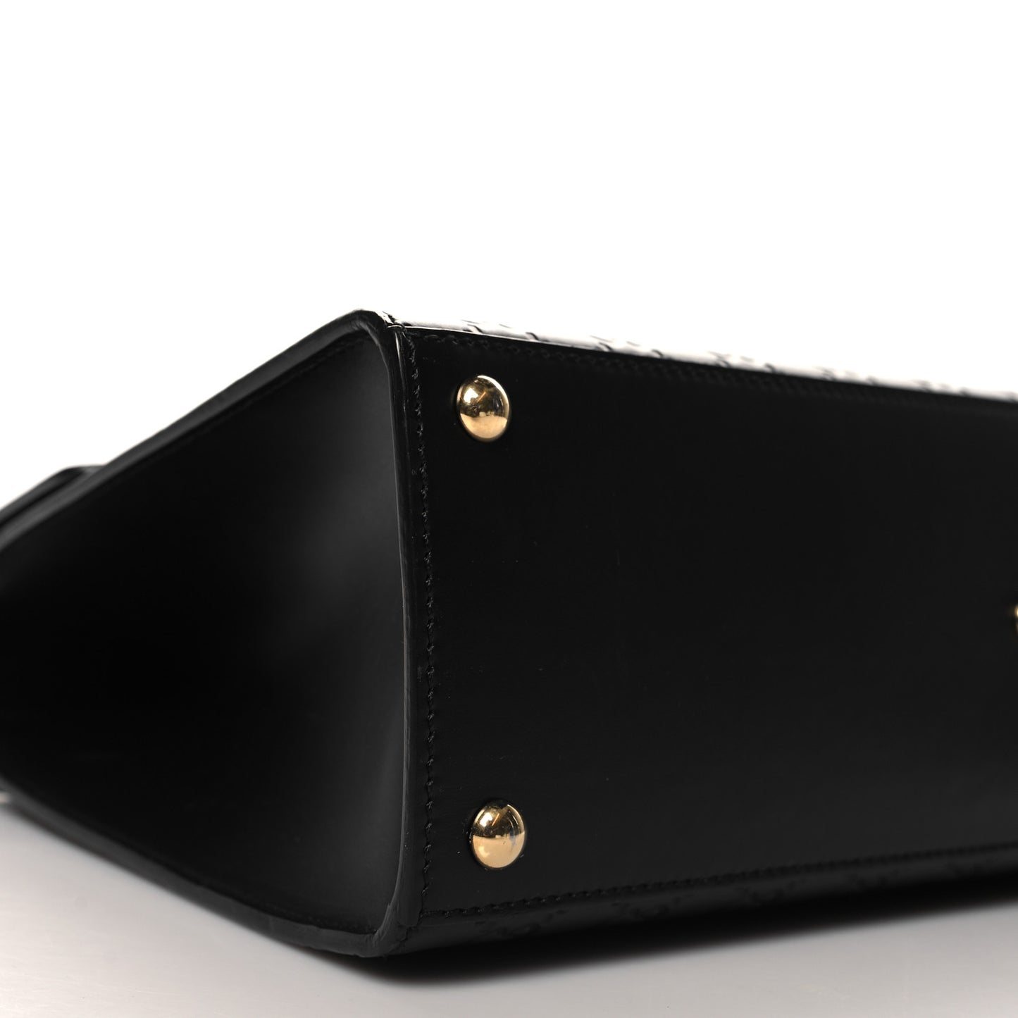 Guccissima Signature Medium Padlock Top Handle Bag Black