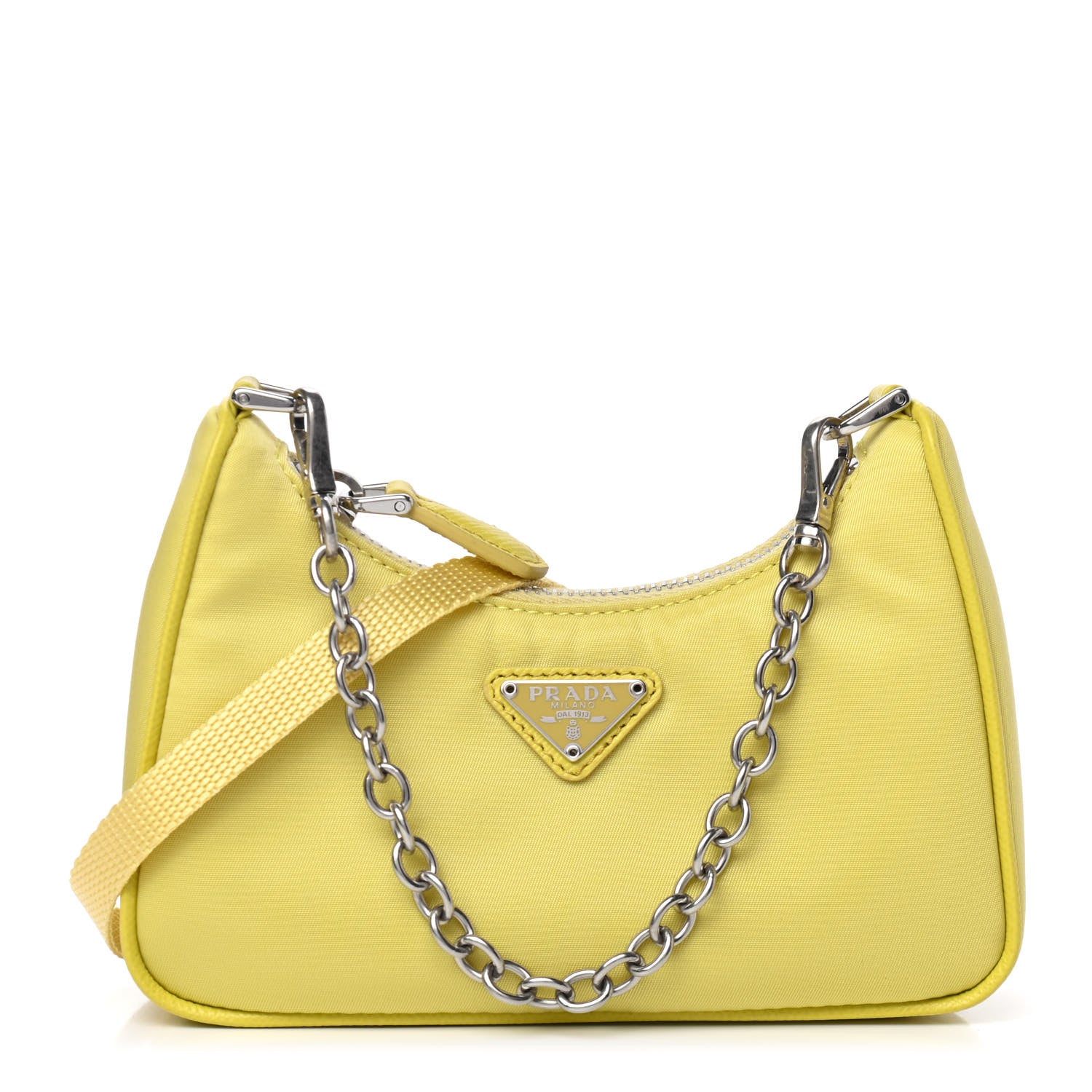 Prada Tessuto Nylon Saffiano Mini Re-Edition 2000 Shoulder Bag Ananas 1 of 4