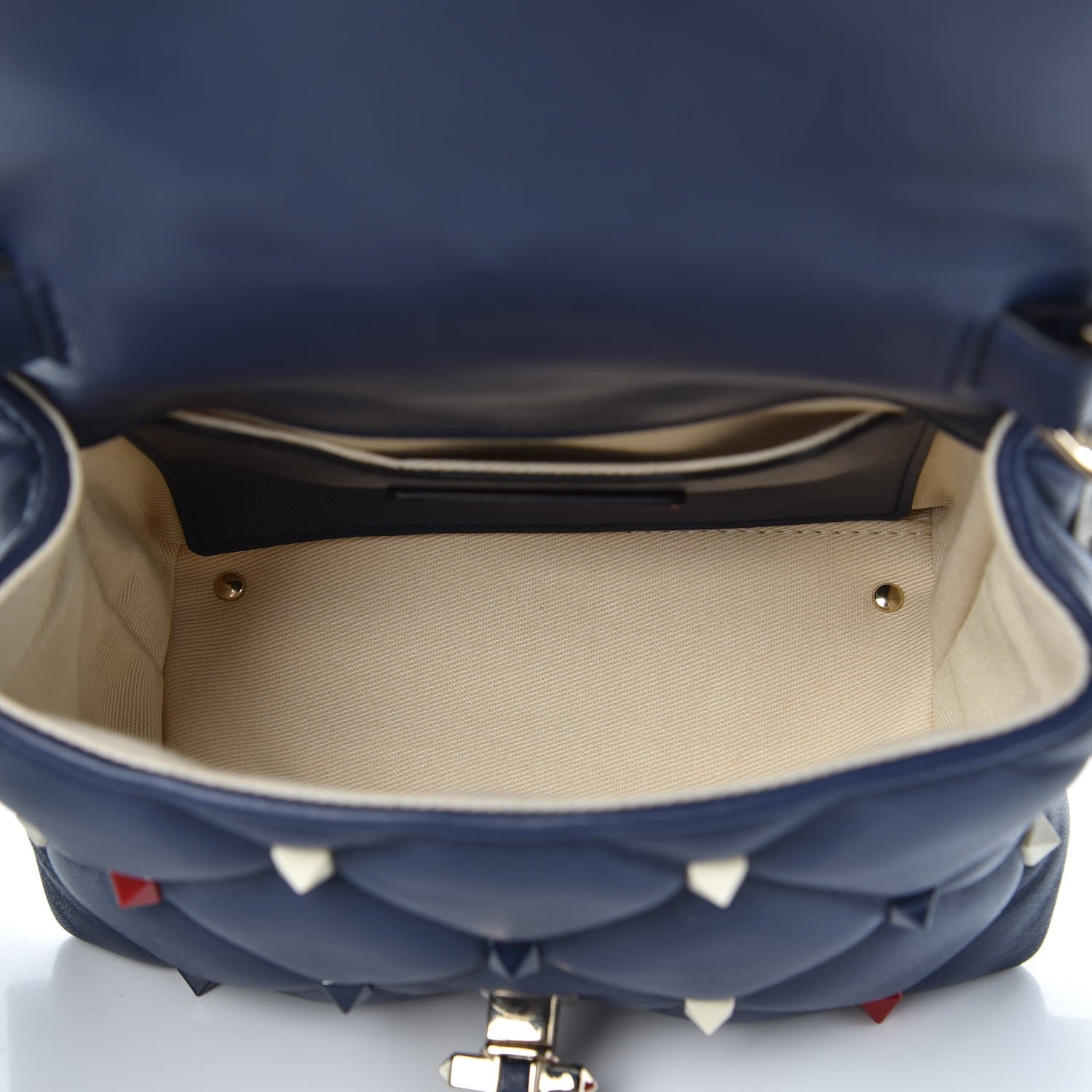 Valentino Garavani Nappa Mini Candystud Top Handle Bag Navy 5 of 10