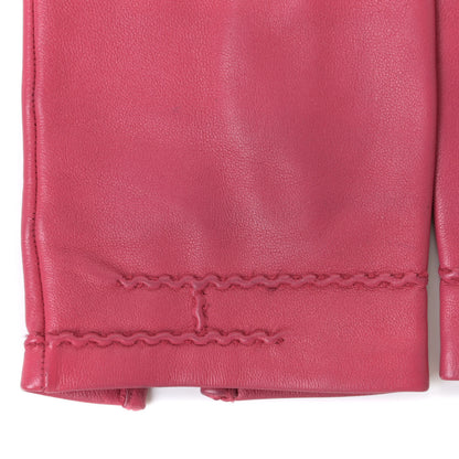 Hermes Lambskin Gloves 7 Pink 3 of 13