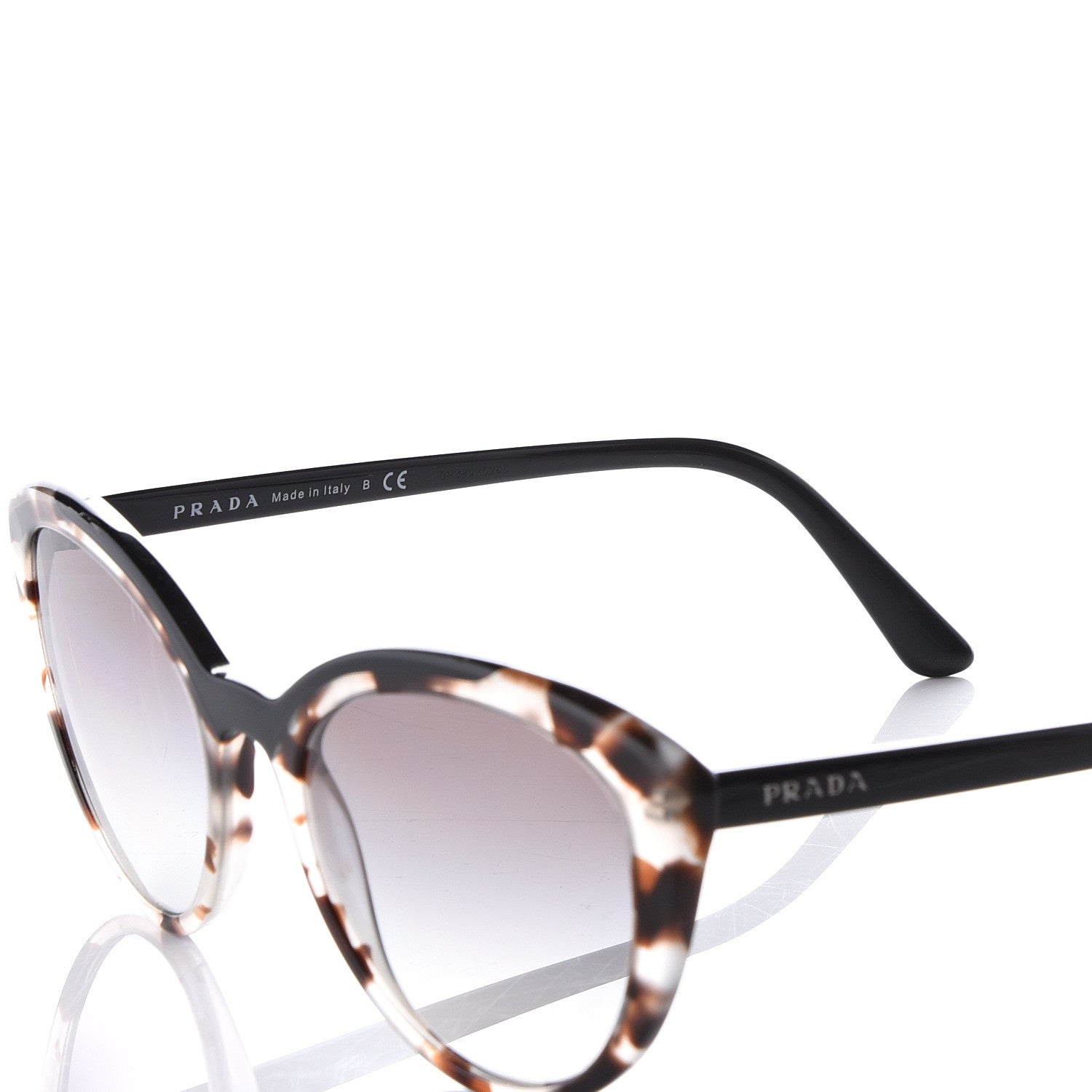 Prada Cat Eye Ultravox Sunglasses SPR 02V Tortoise 5 of 9