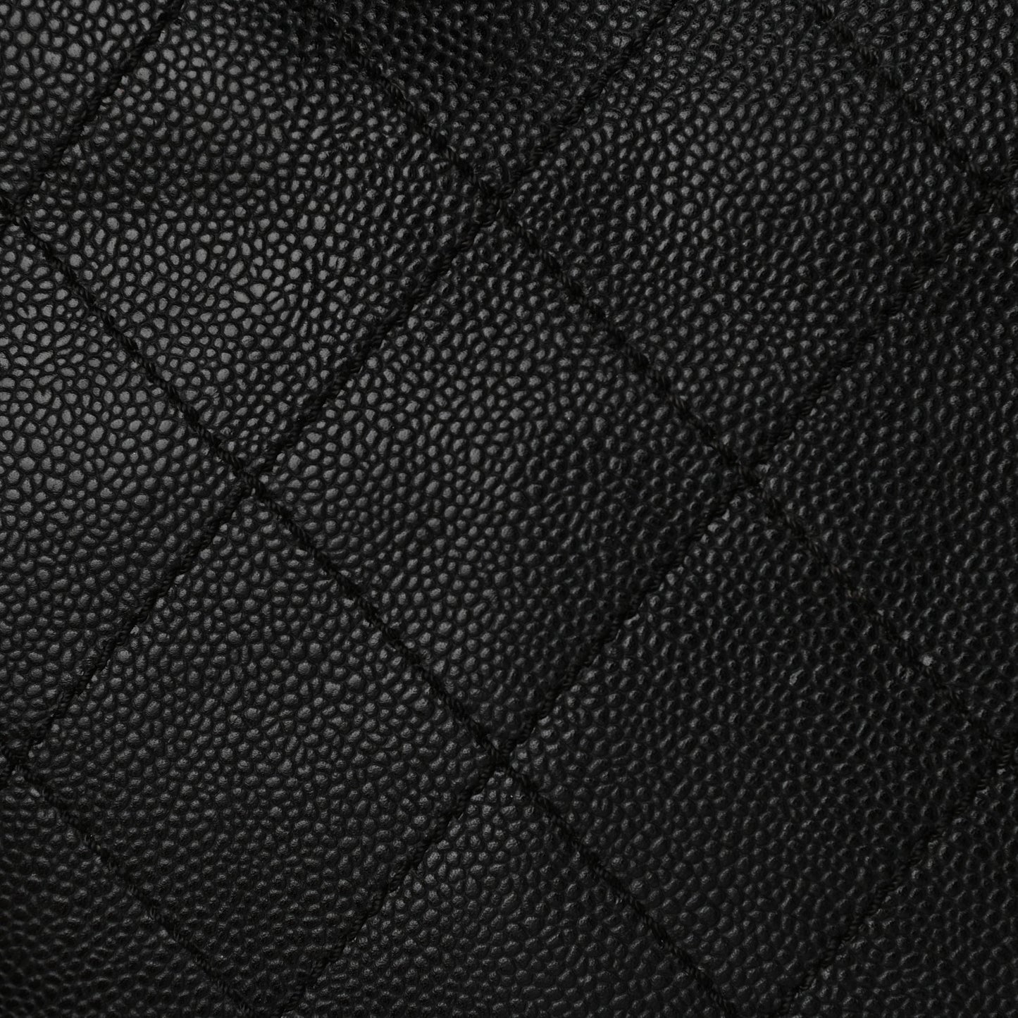 Grained Calfskin Shopping Fever Tote Black