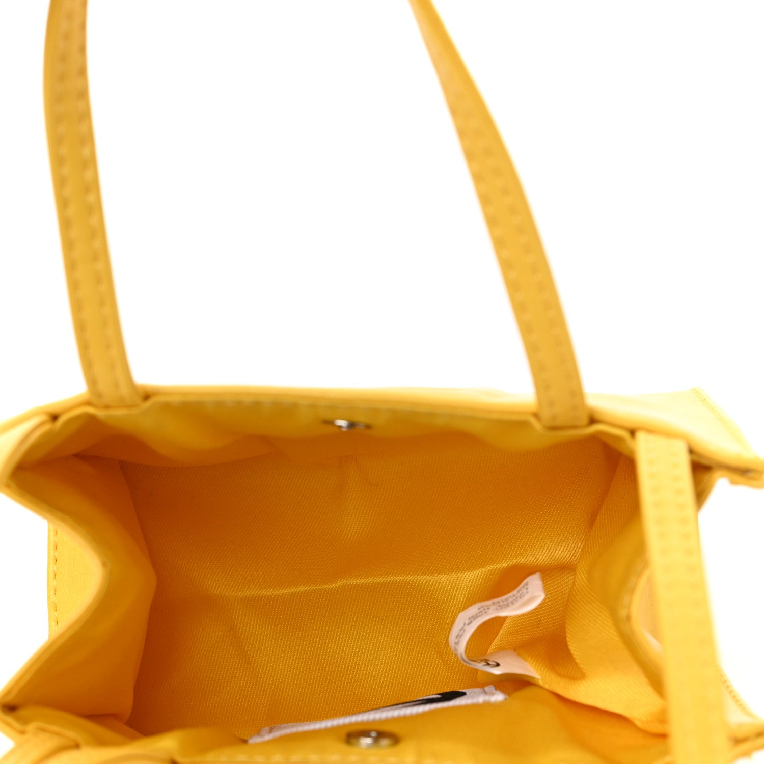 Telfar Vegan Leather Small Shopping Bag Yellow 5 of 8