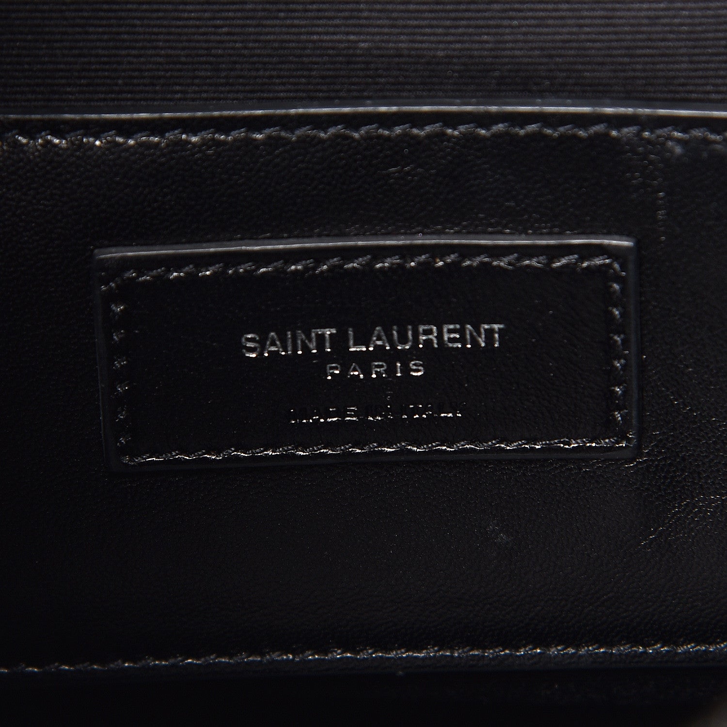 Saint Laurent Sheepskin Matelasse Chevron Monogram Large College Satchel Black 6 of 17