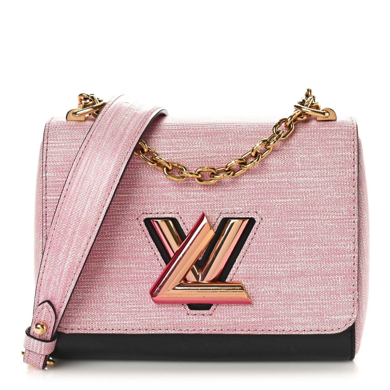 Louis Vuitton Calfskin Printed Twist Shoulder Bag PM 1 of 9