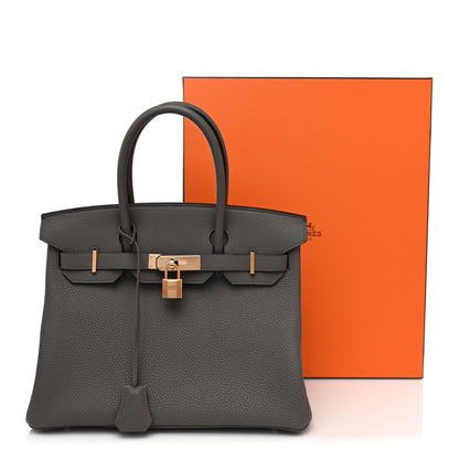 Hermes Togo Birkin 30 Etain 10 of 10