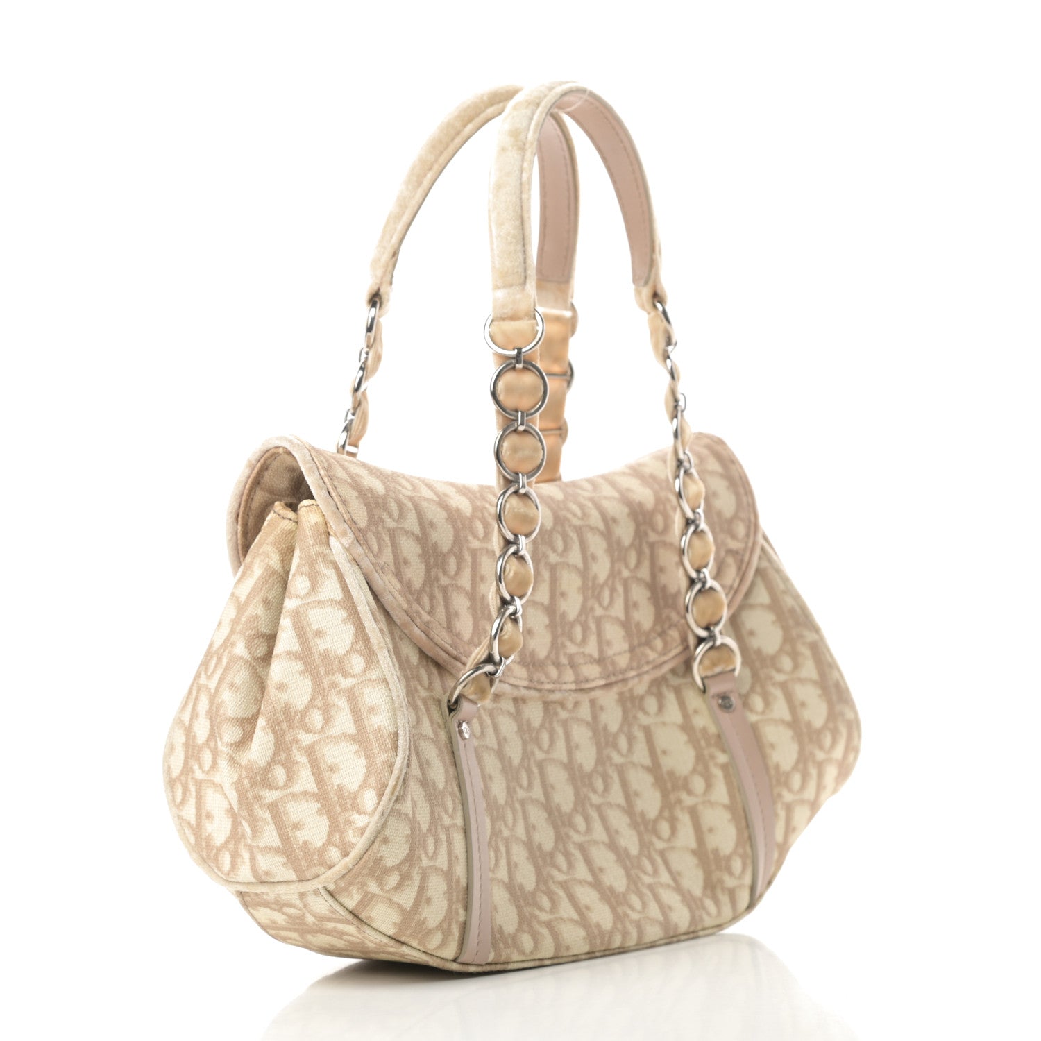 Christian Dior Monogram Romantique Trotter Bag Rose 3 of 14