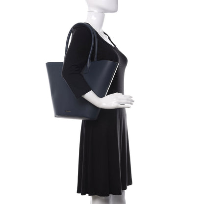 Mansur Gavriel Calfskin Triangle Tote Blu 2 of 9