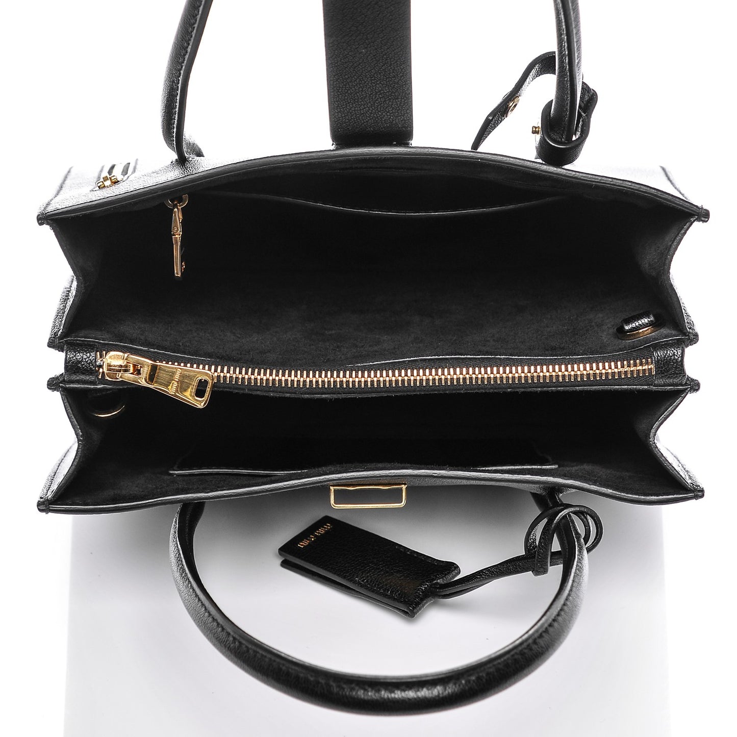 Goatskin Madras Tote Nero Black