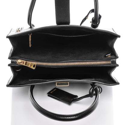 Miu Miu Goatskin Madras Tote Nero Black 6 of 7